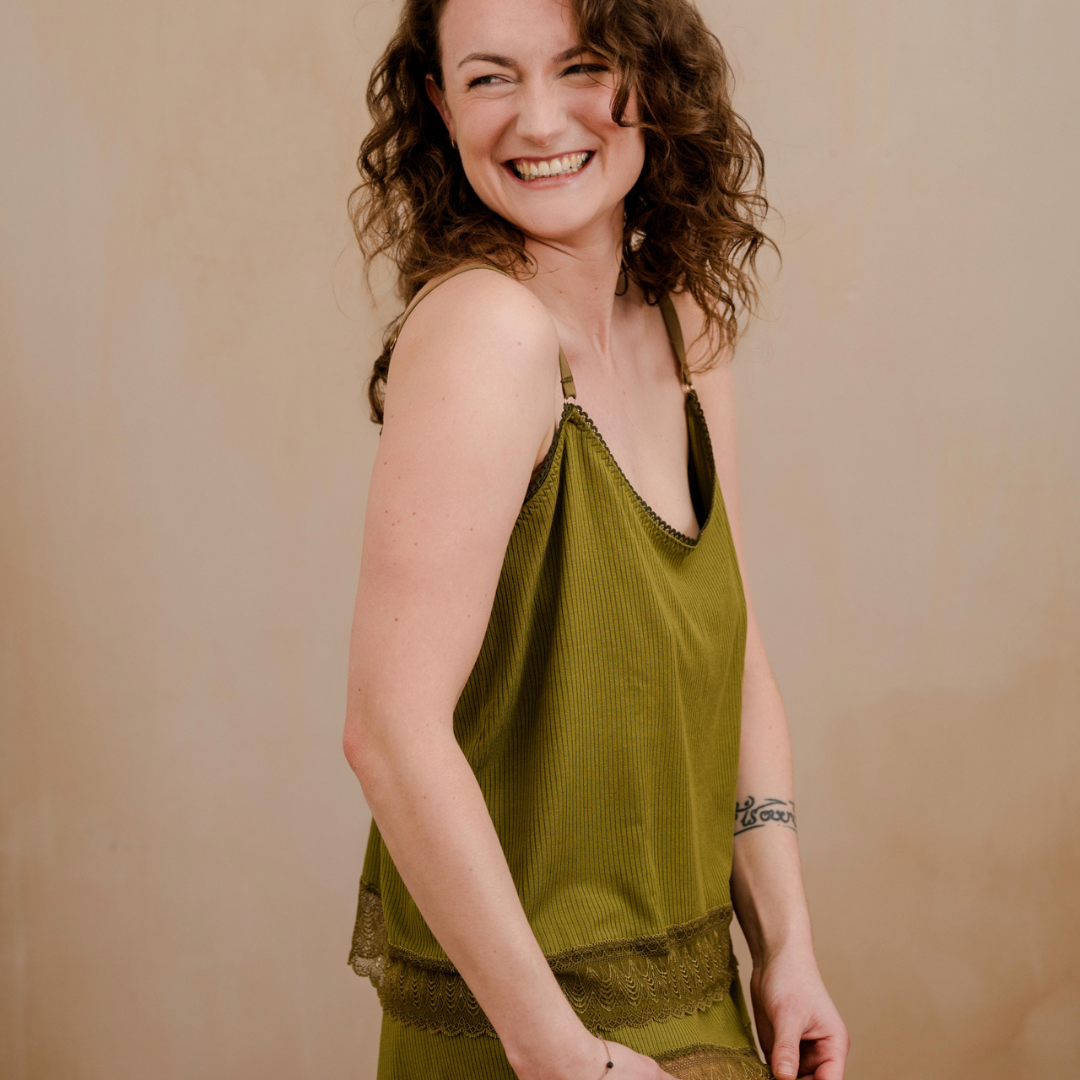 Schlafshirt Ronja - oliv