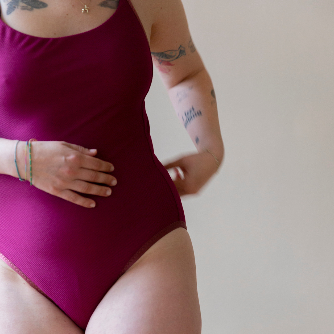 Swimsuit Orla Chocolate-Raspberry