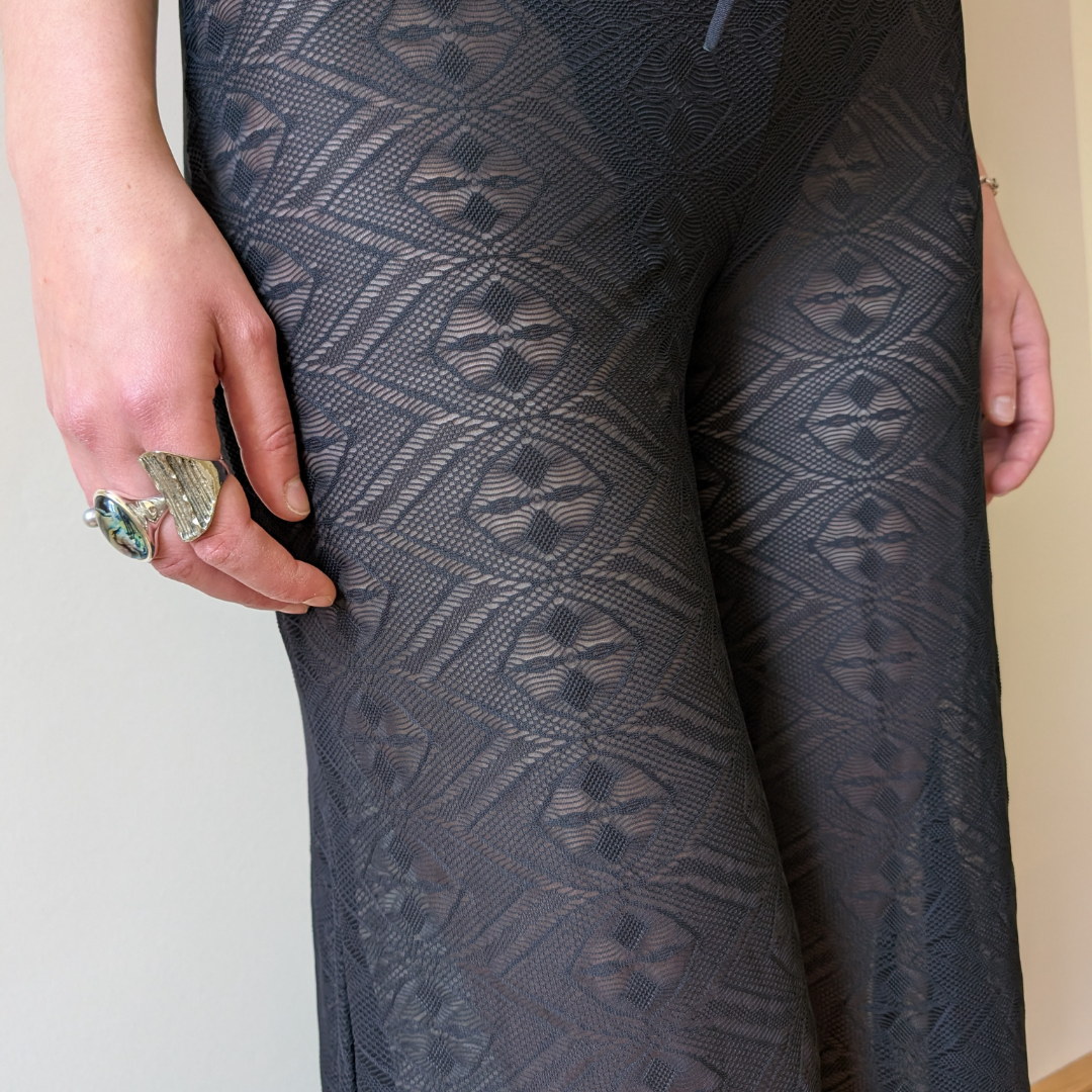 Spitzenhose Dorie - schwarz