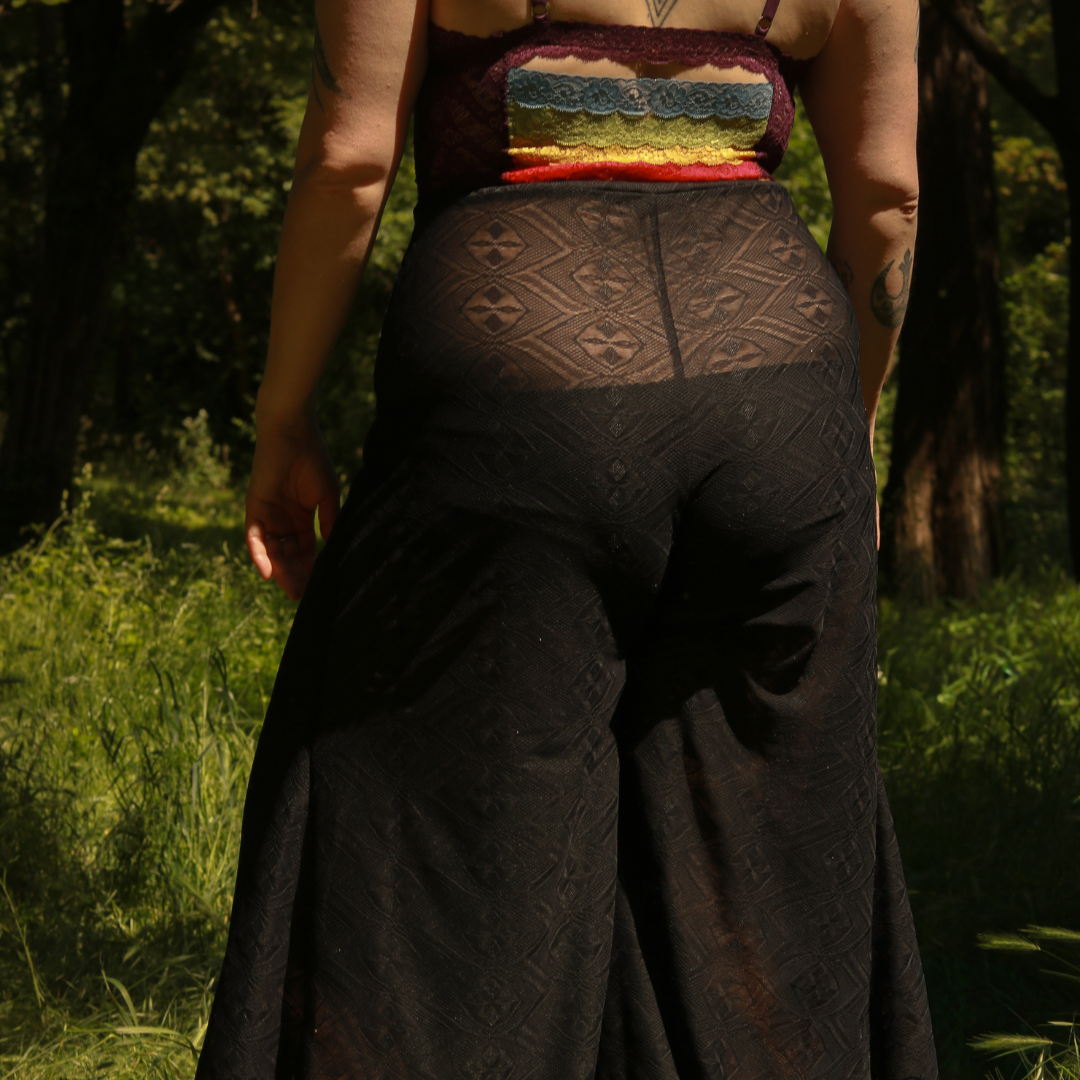 Spitzenhose Dorie - schwarz