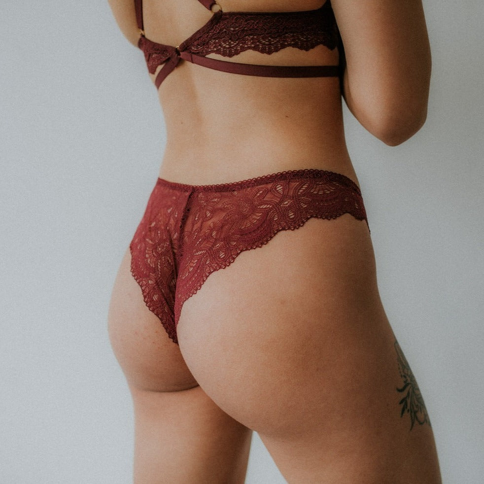Panty Helena - burgundy