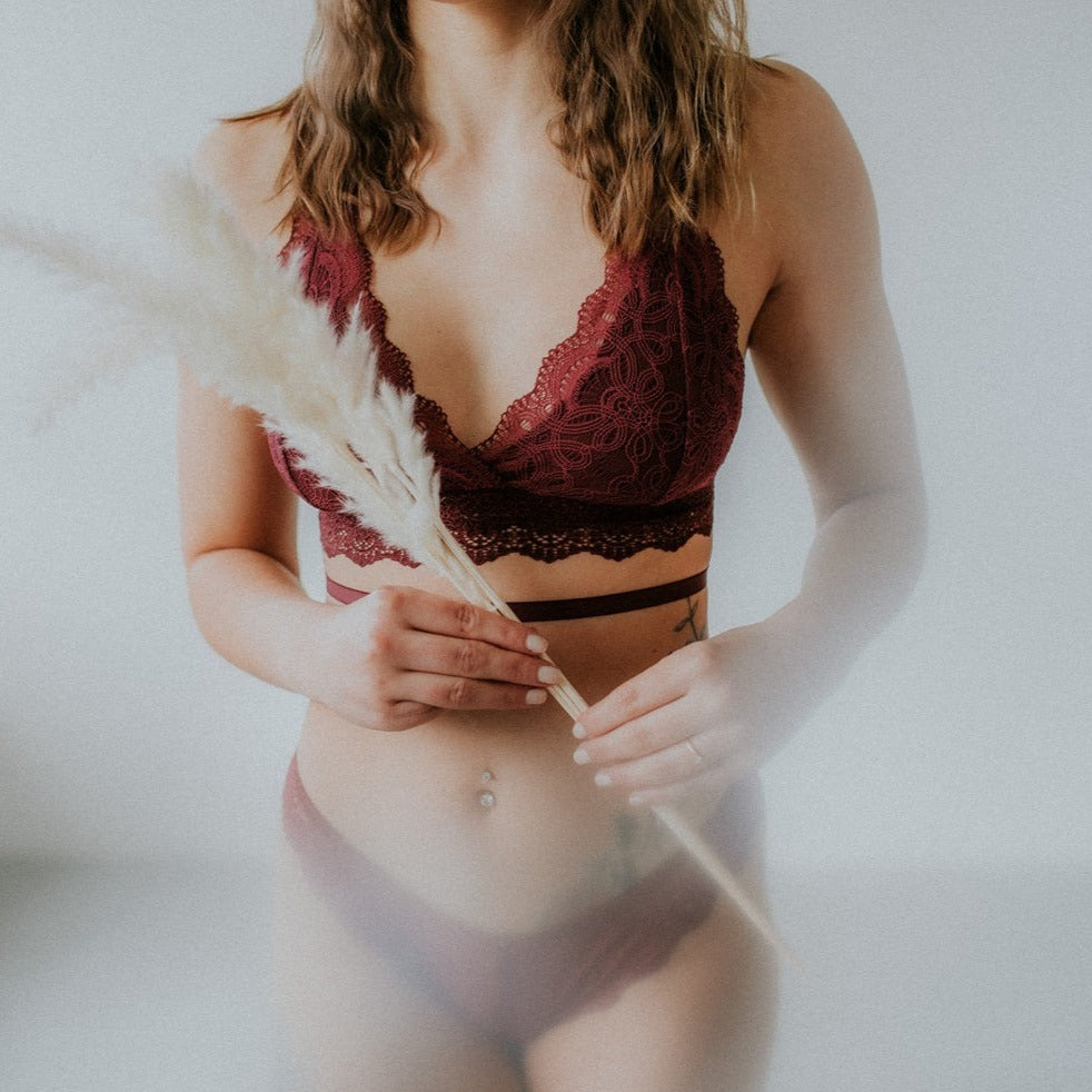 Bralette Elisa - bordeaux