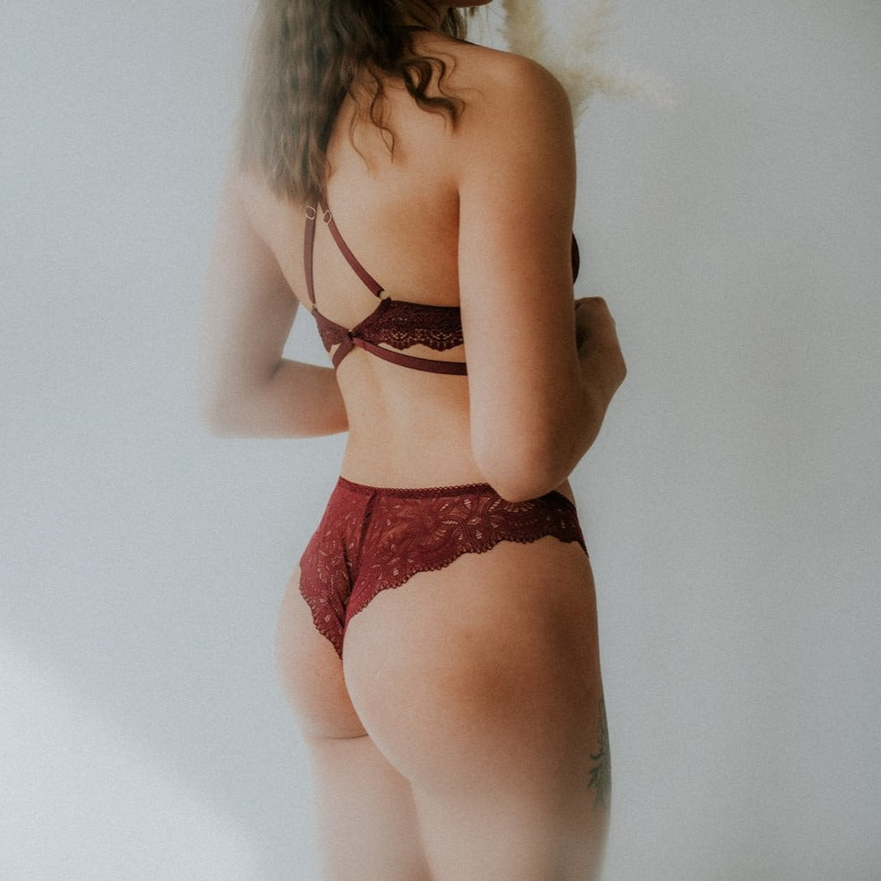 Bralette Elisa - bordeaux