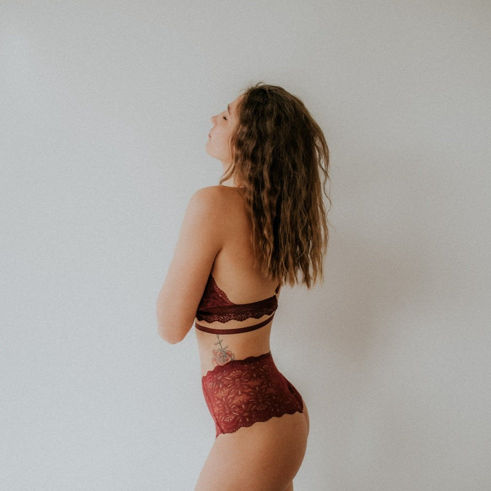 Bralette Elisa - bordeaux
