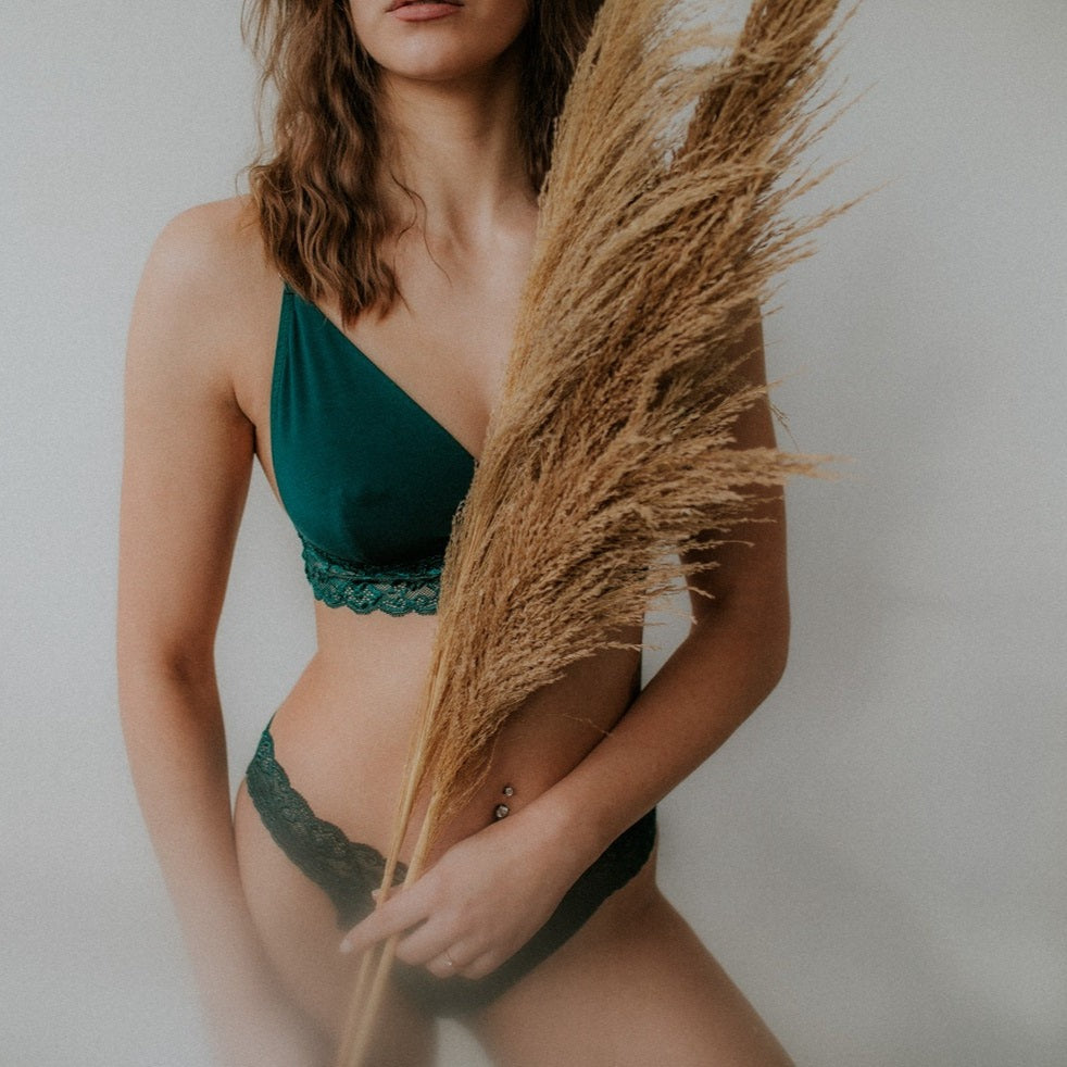 Bralette Eva - smaragd