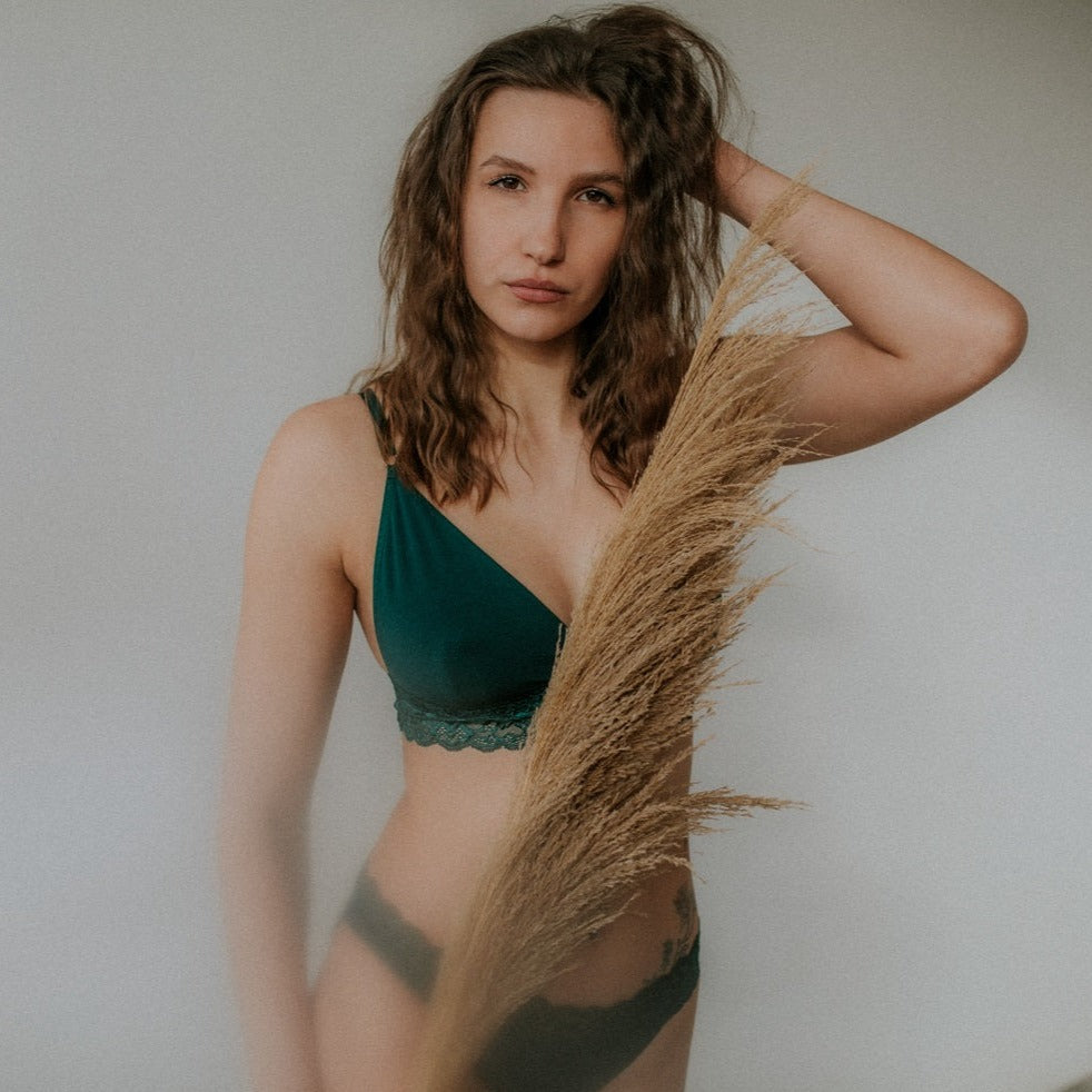 Bralette Eva - smaragd