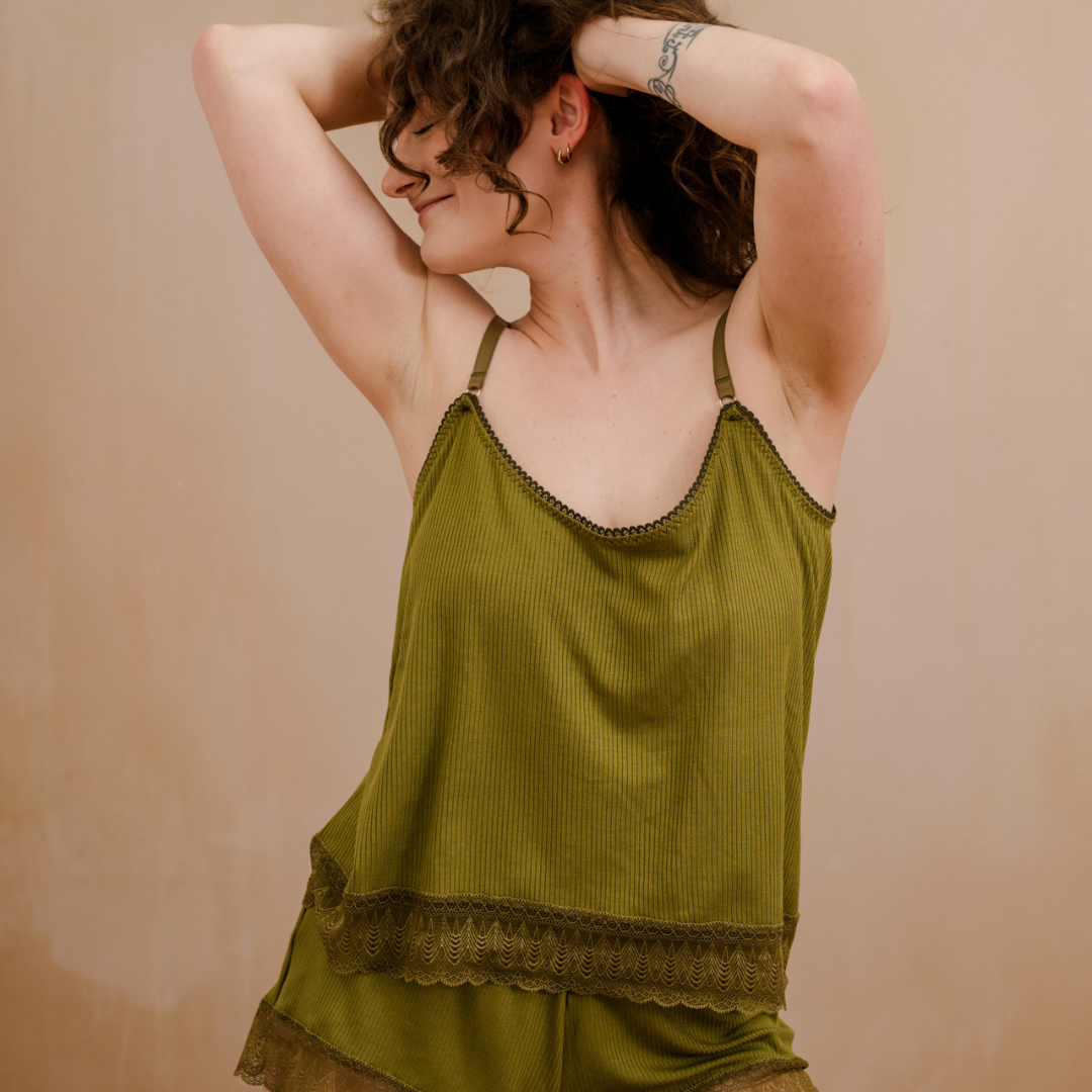 Schlafshirt Ronja - oliv