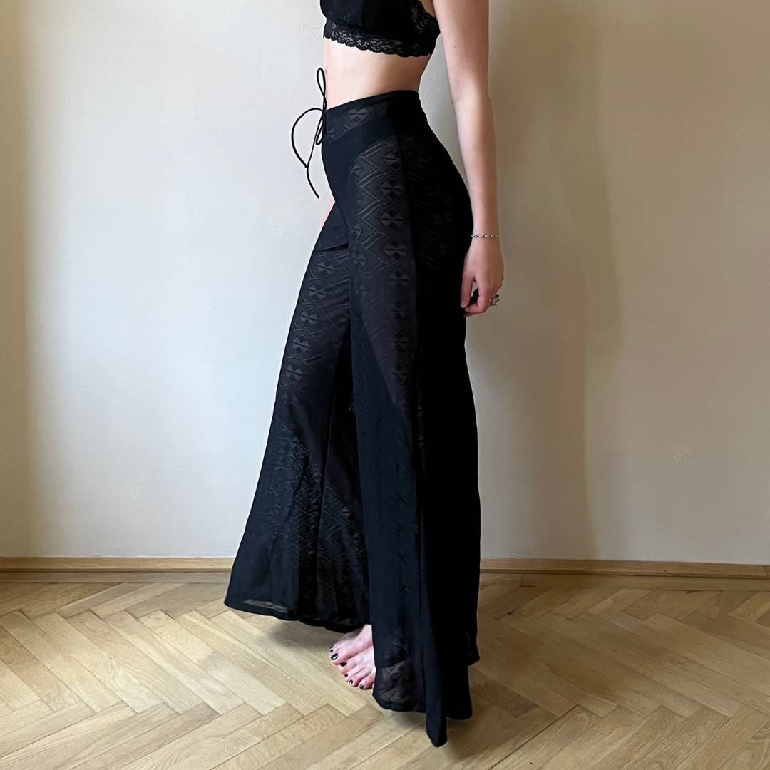 Spitzenhose Dorie - schwarz