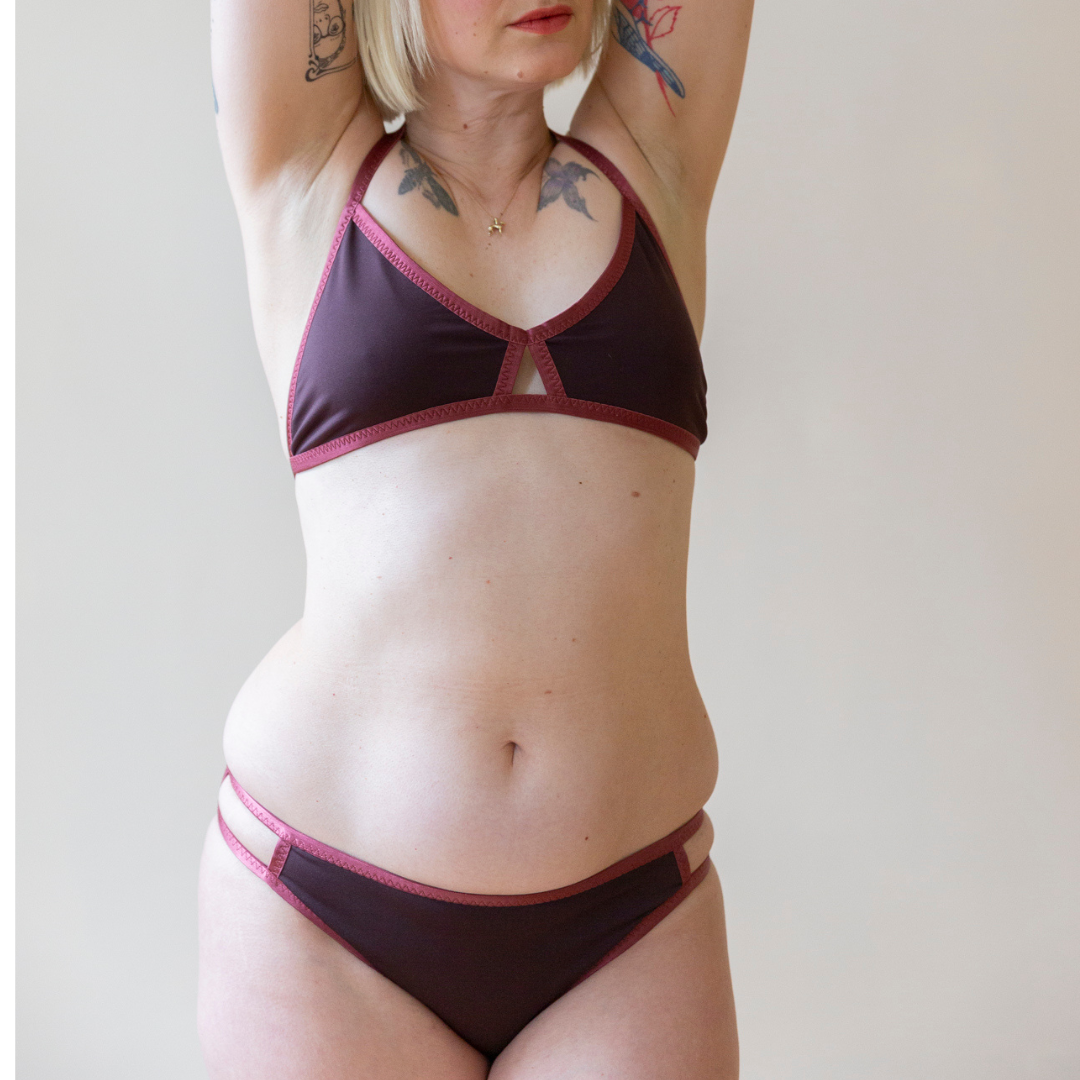 Bikini Bottoms Allana Chocolate Raspberry