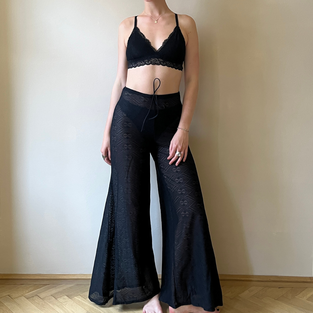 Spitzenhose Dorie - schwarz