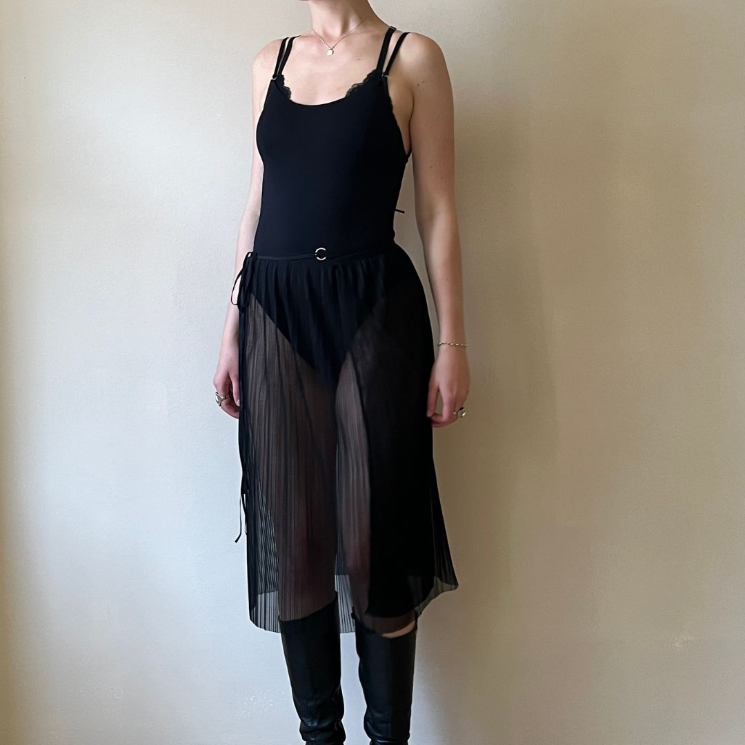 Pleated skirt Kim - black
