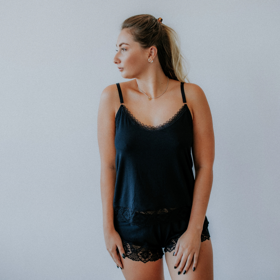 Schlafshirt Ronja - onyx