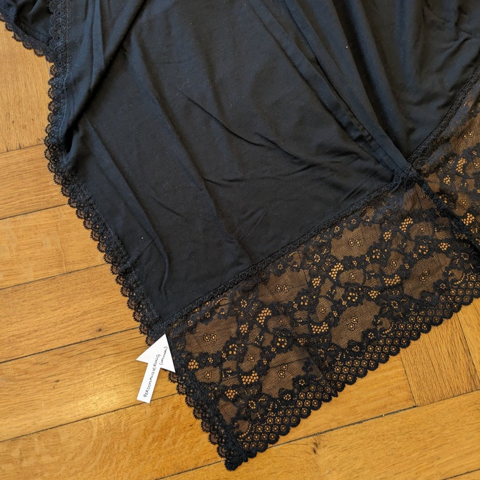 Morgenmantel Selena - schwarz