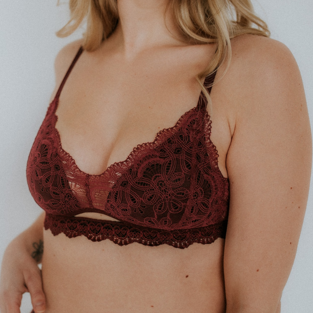 Bralette Fiona - bordeaux