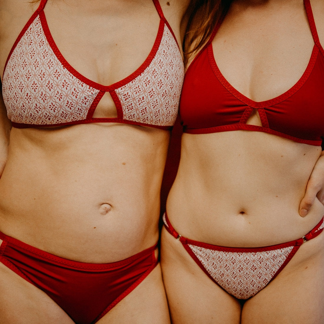 Bikini top Andrina - cherry red