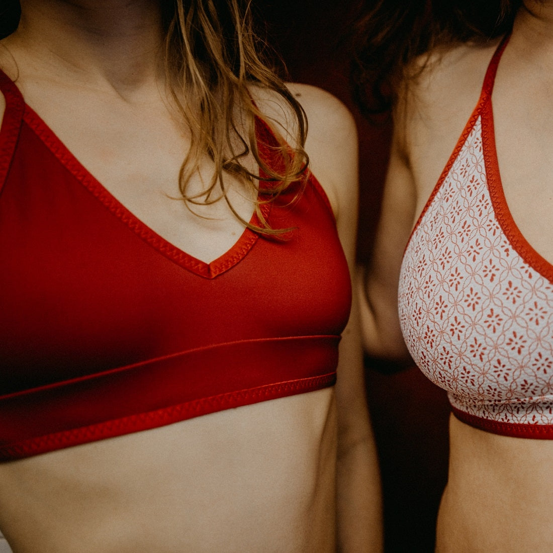 Bikini top Attina - cherry red