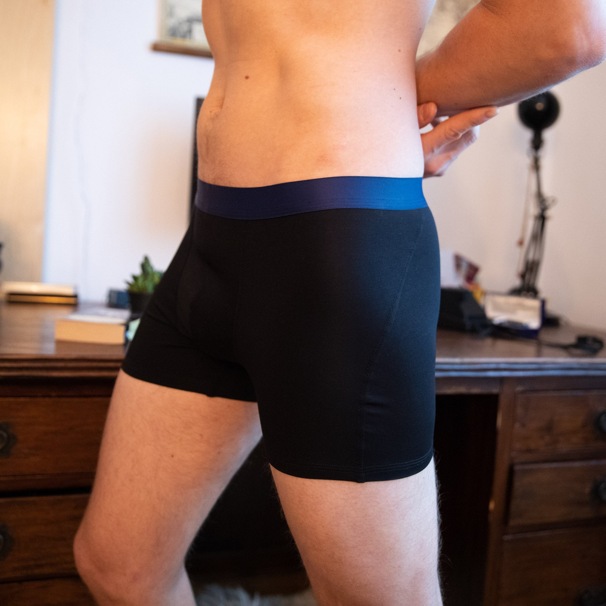 Boxershort Franz schwarz-blau