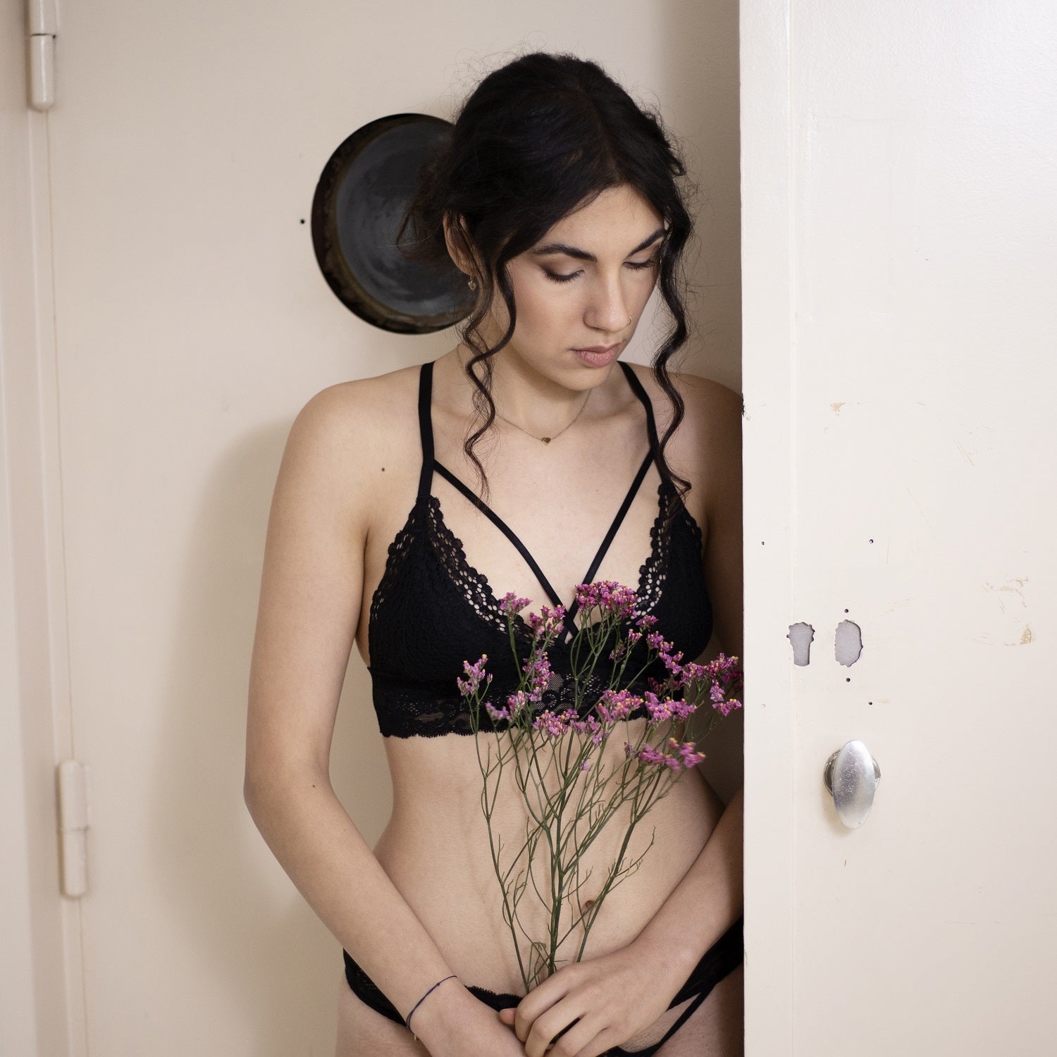 Bralette Flora - black