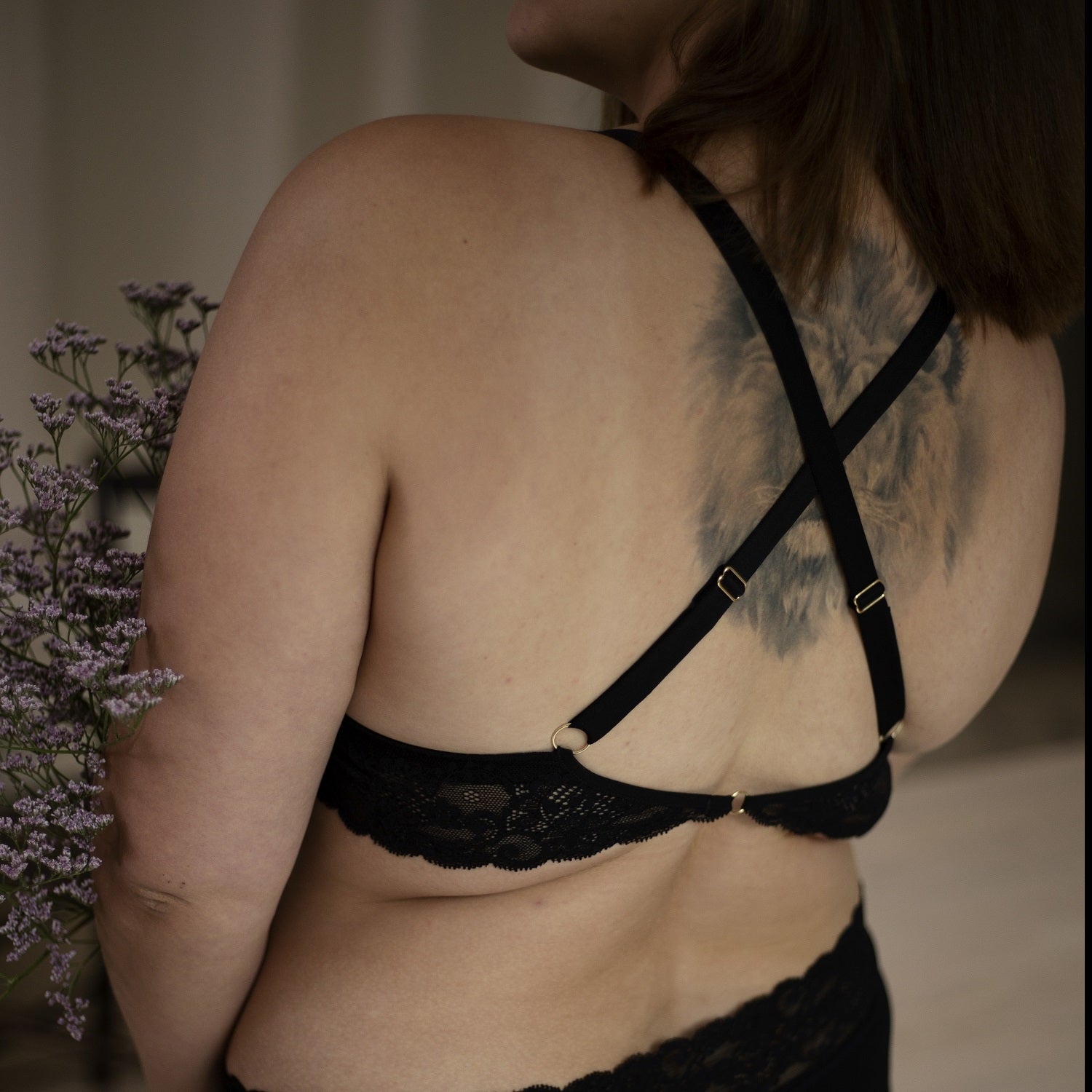 Bralette Flora - black