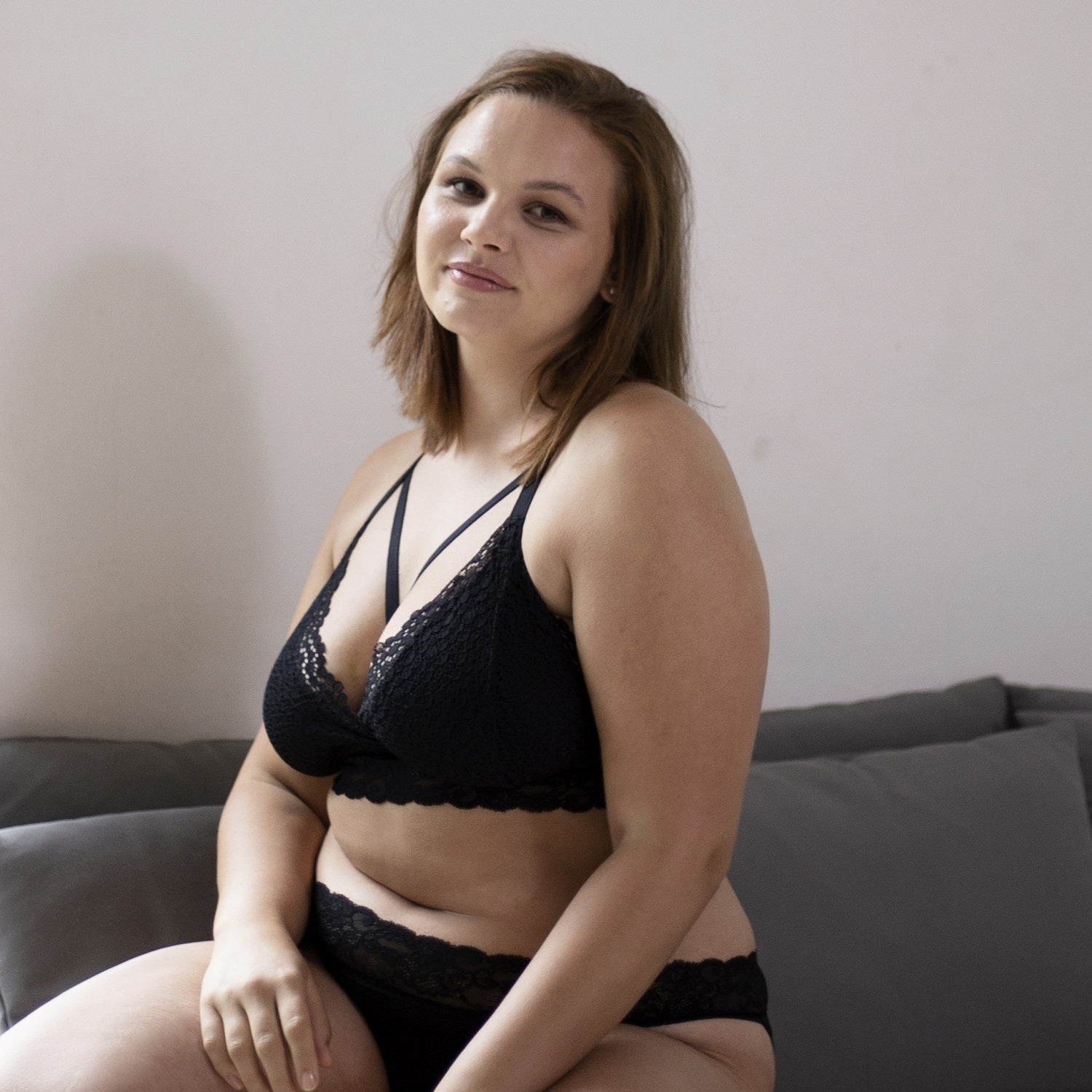 Bralette Flora - black