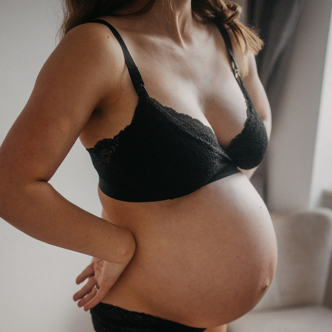 Nursing bralette Greta - black