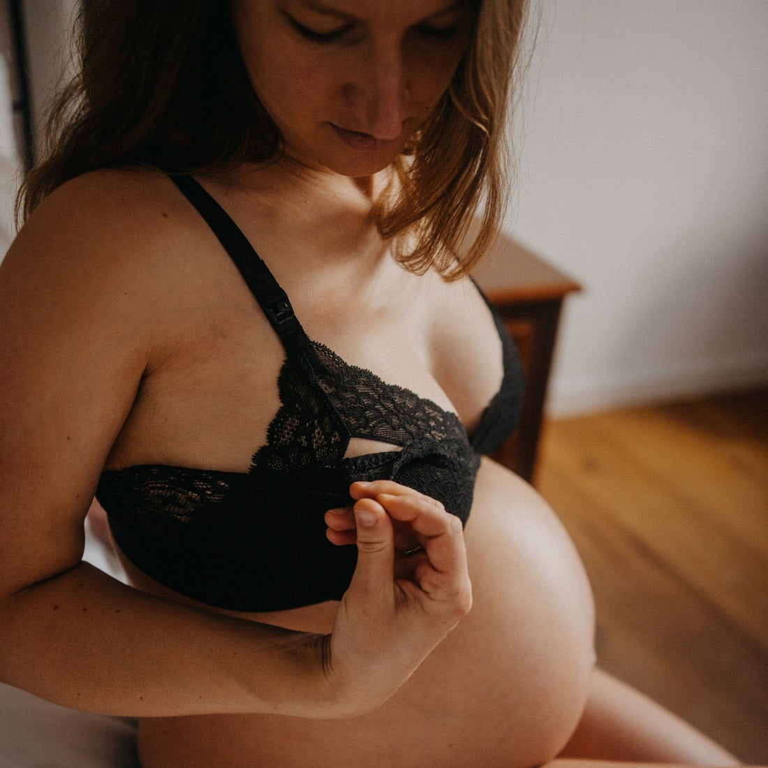 Nursing bralette Greta - black