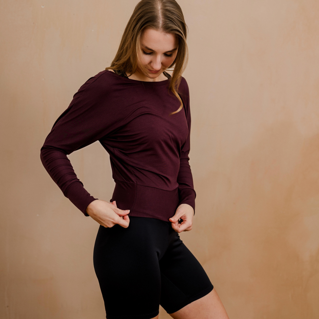 Shirt Jule - aubergine