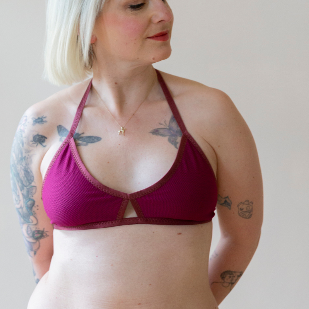 Bikinioberteil Andrina Schoko-Himbeer