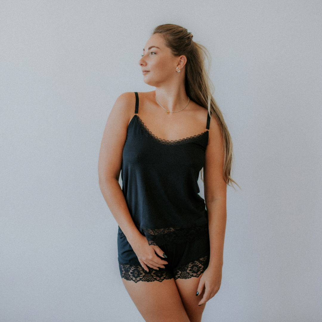 Schlafshirt Ronja - onyx