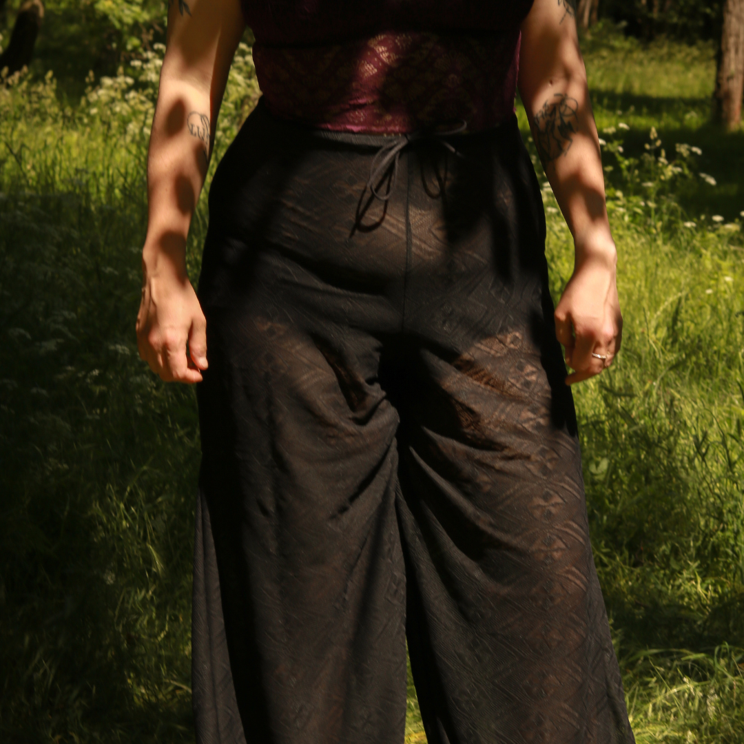 Spitzenhose Dorie - schwarz