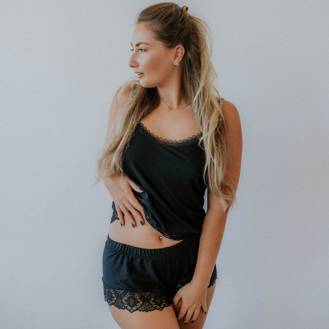 Schlafshort Rieke - onyx