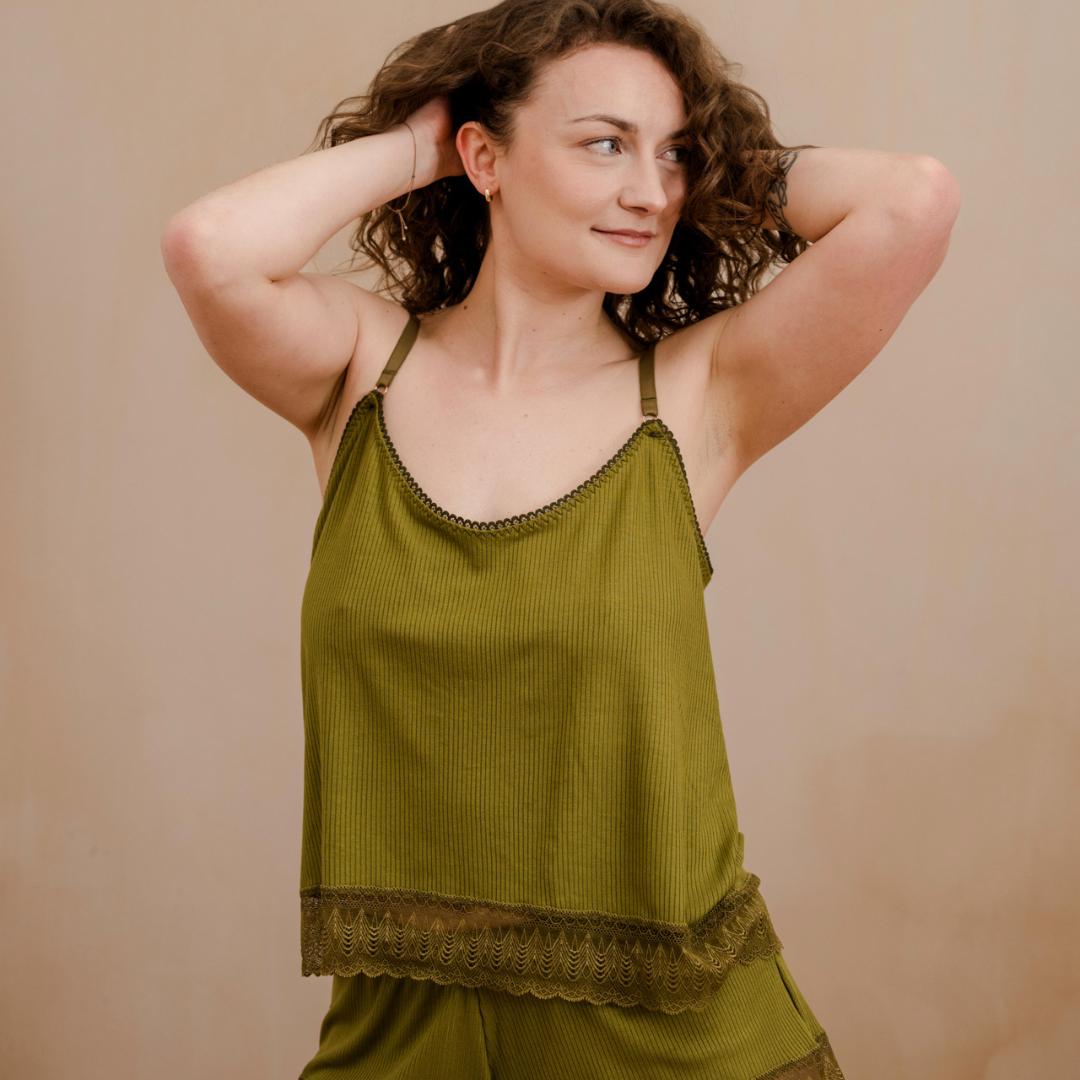 Schlafshirt Ronja - oliv