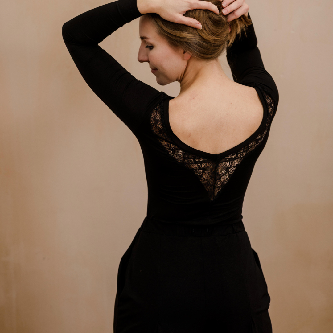 Langarmshirt Merle - onyx