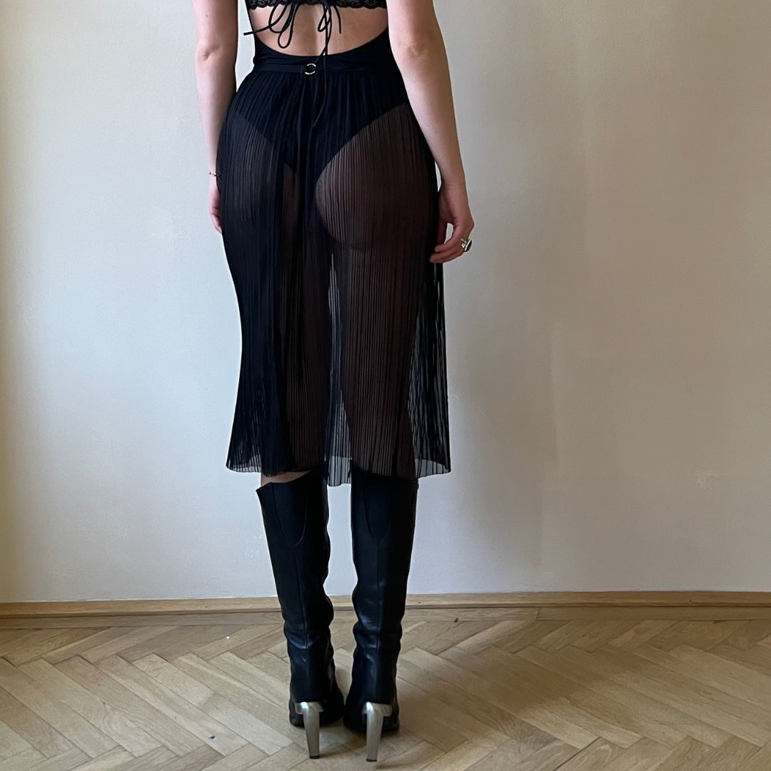 Pleated skirt Kim - black