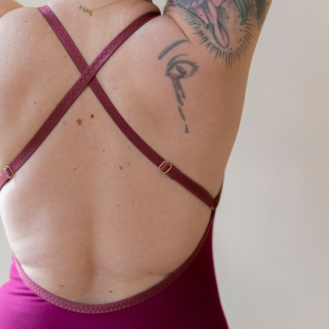 Swimsuit Orla Chocolate-Raspberry