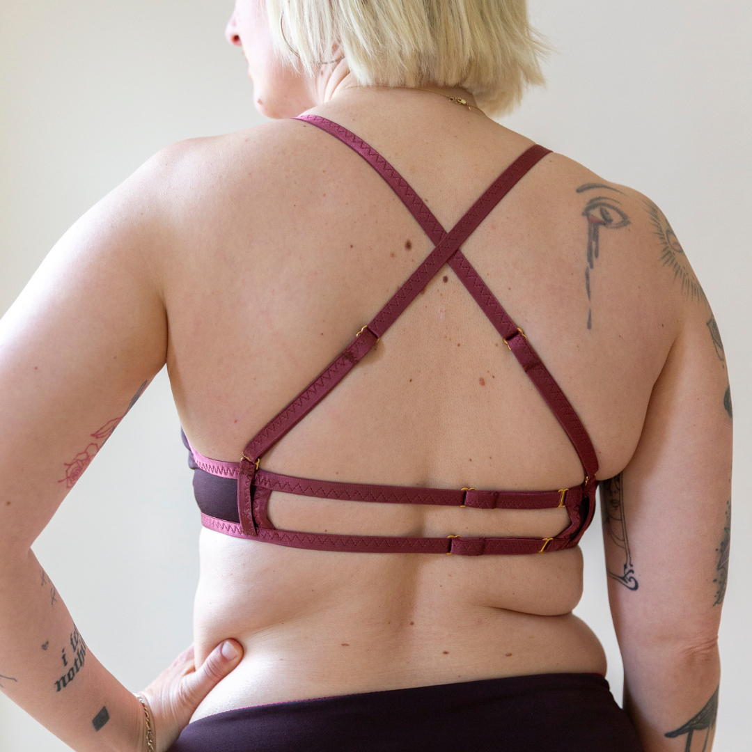 Bikinioberteil Delia Schoko-Himbeer