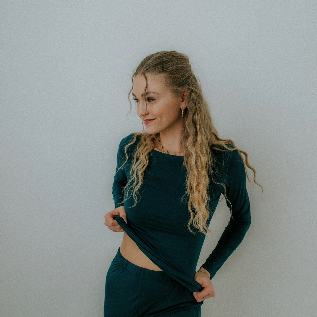 Schlafhose Svenja - Smaragd