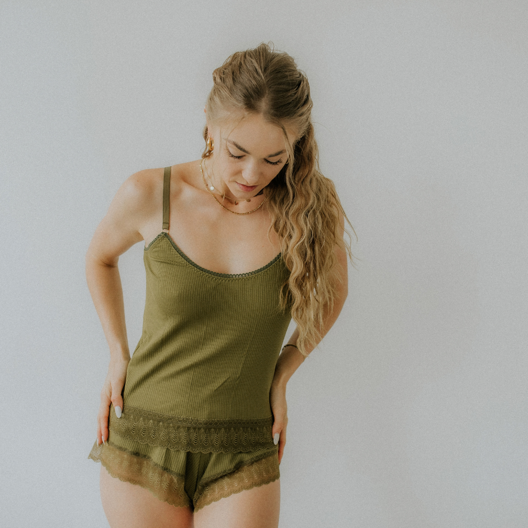 Schlafshirt Ronja - oliv