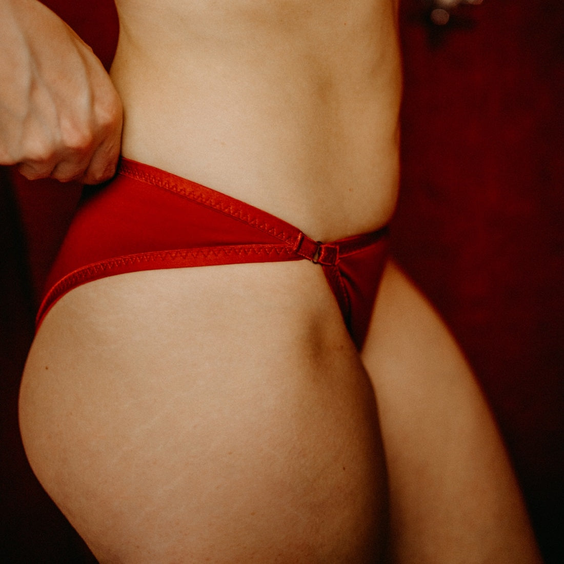 Bikini panties Odira - cherry red