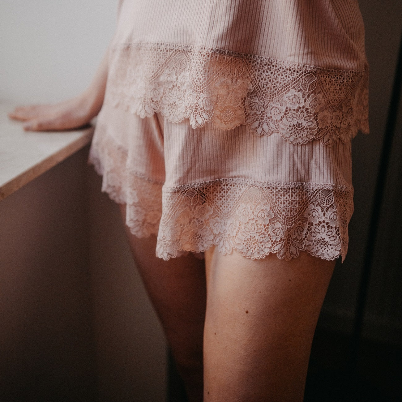 Schlafshort Rieke rosé