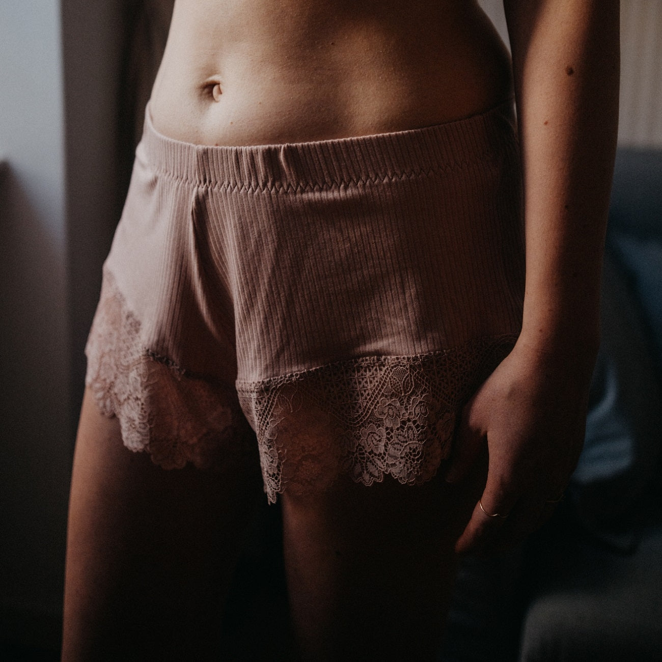 Schlafshort Rieke rosé