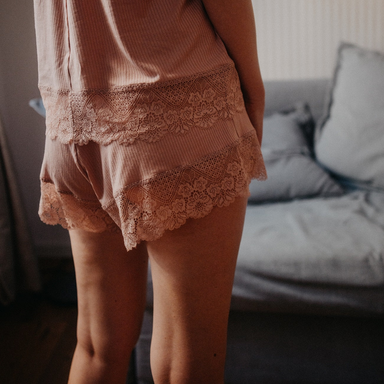 Schlafshort Rieke rosé